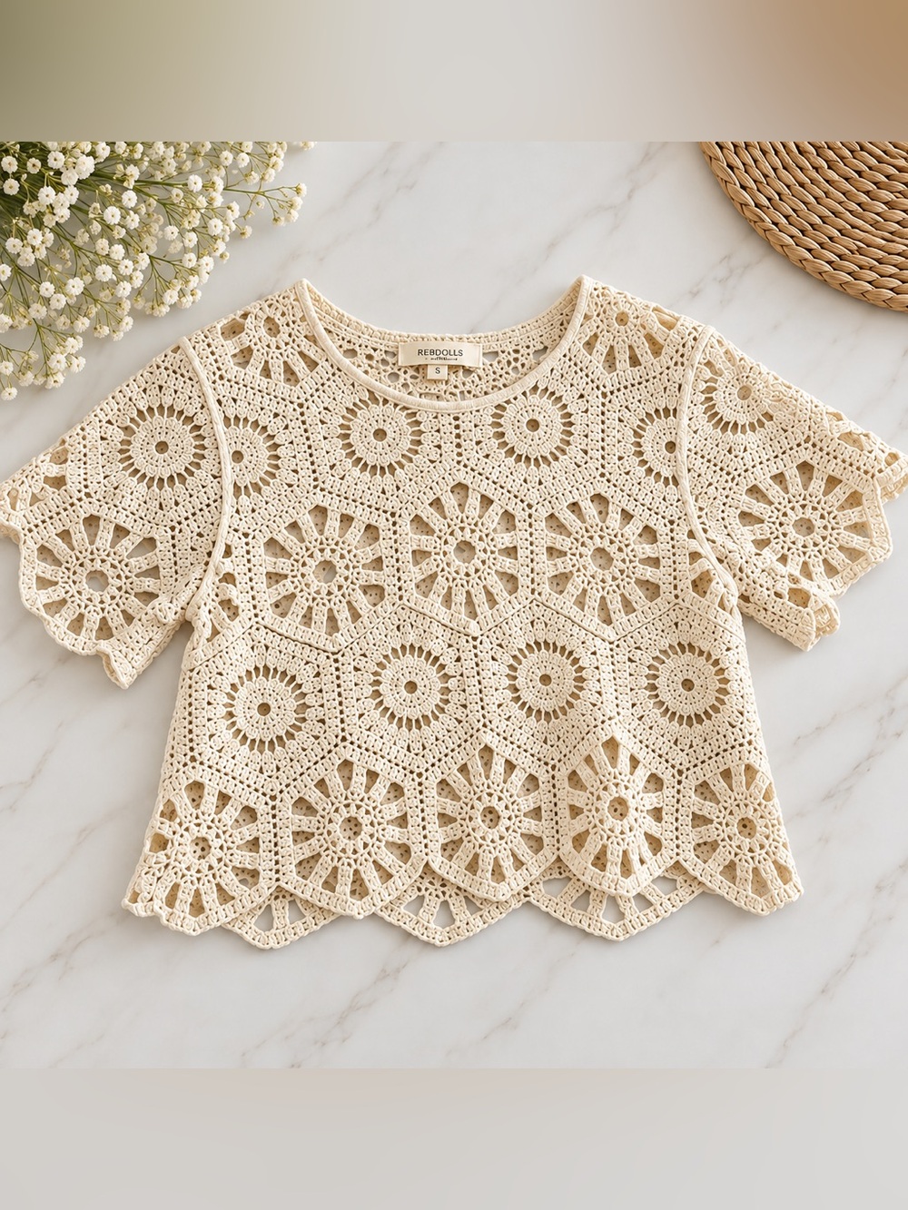 Rebellion Cream Lace Blouse